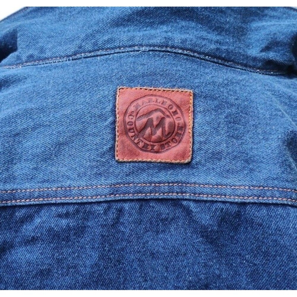 Marlboro Country Store Denim Jacket Size Large Blue Mens Vintage - Picture 5 of 11